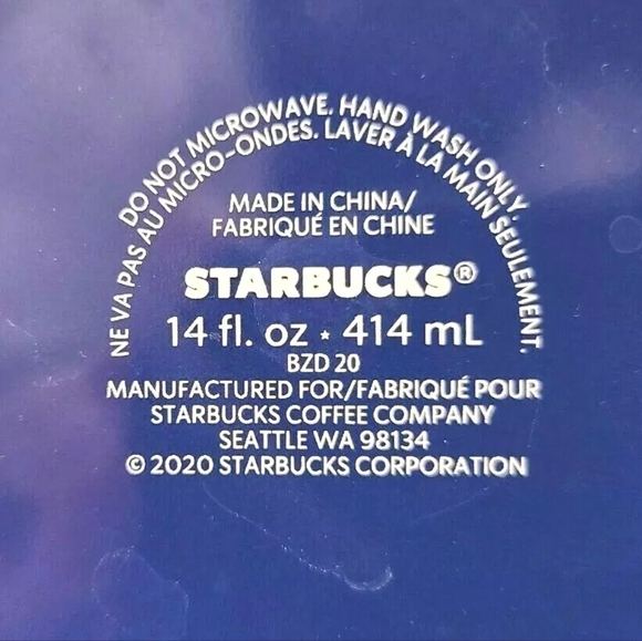 Starbucks Easter Spring 2021 Blue Bunny Ceramic Coffee Mug 14 Oz - Picture 5 of 11